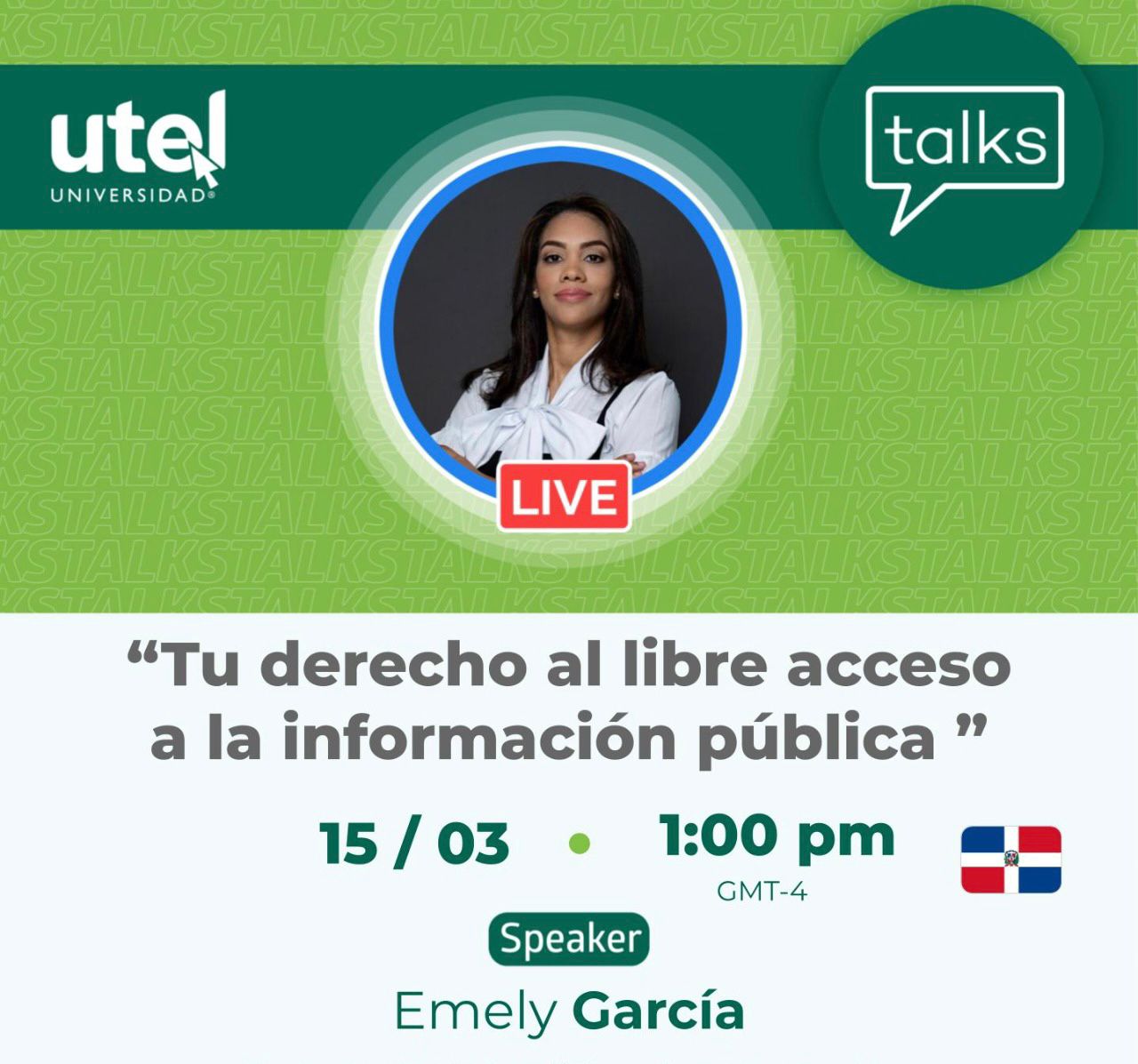 Charla “Tu derecho al libre acceso a la información pública”