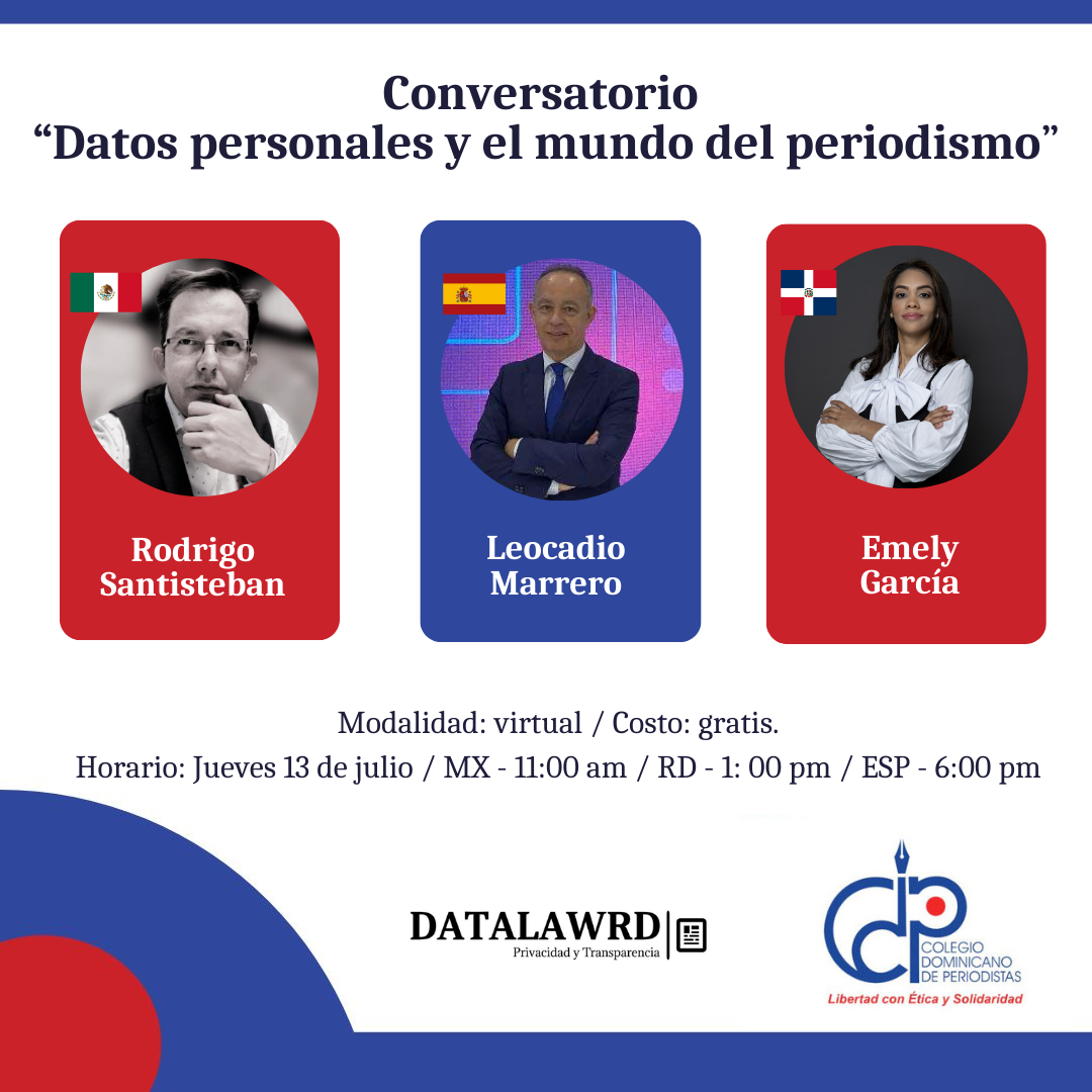 Conversatorio “Datos personales y el mundo del periodismo”.